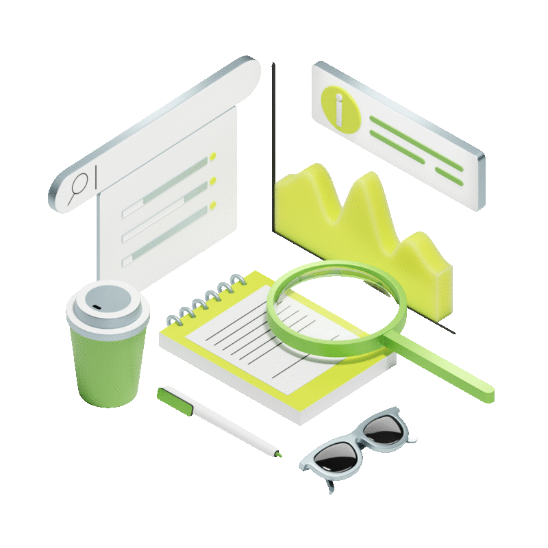 3d isometric research of statistical data and analytics